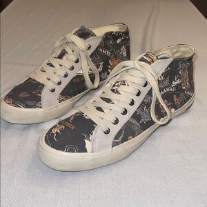 SeaVees High-Top Sneakers beachcomber Hawaii Pau rider Harringbone pattern 11